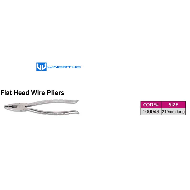 Flat Head Wire Pliers veterinary orthopedic instruments pet vet animals surgical tools
