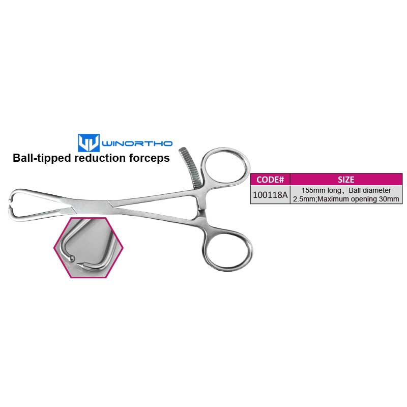 plate holding forceps veterinary orthopedic instruments ball-tipped pet animals dog