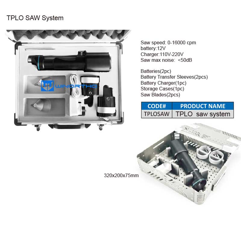 TPLO SAW System lithium battery blades vet dog animals pet veterinary hospital equipment bone screws