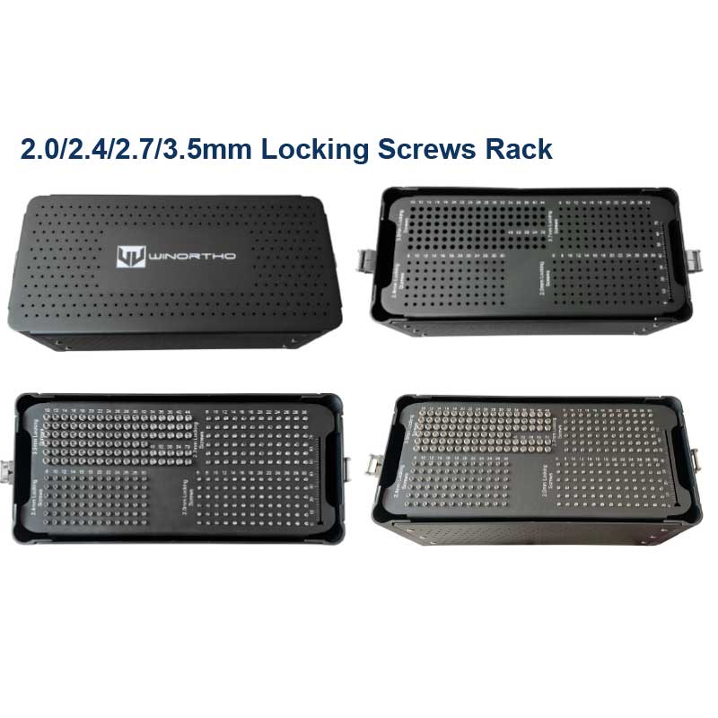 2.0/2.4/2.7/3.5mm locking Screw Rack box sterilization case vet pet animals veterinary bone screws surgical equipment