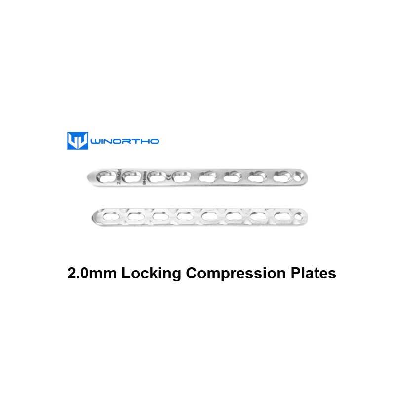 2.0mm LCP 316LVM stainless steel compression locking bone plates screws ao vet pet animall tools veterinary orthopedic winortho