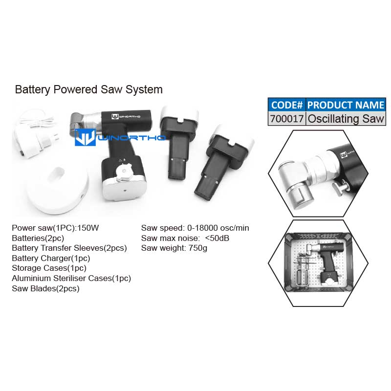 Battery Powered Saw System orthopedic instruments veterinary vet animals pet surgical tools tplo tta winortho