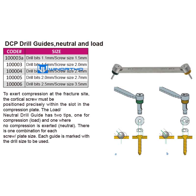 DCP Drill Guides,neutral and load VET veterinary otthopedic instruments animals dog cat pet supplies winortho