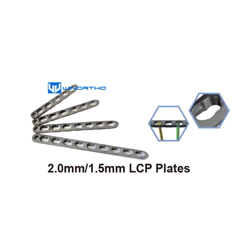 2.0mm Titanium LCP Locking Compression Plates animals small pet dog vet veterinary orthopedic bone plates screws