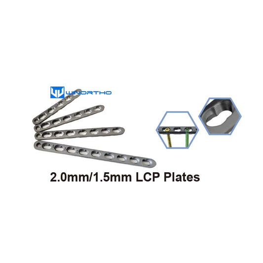 2.0mm Titanium LCP Locking Compression Plates animals small pet dog vet veterinary orthopedic bone plates screws