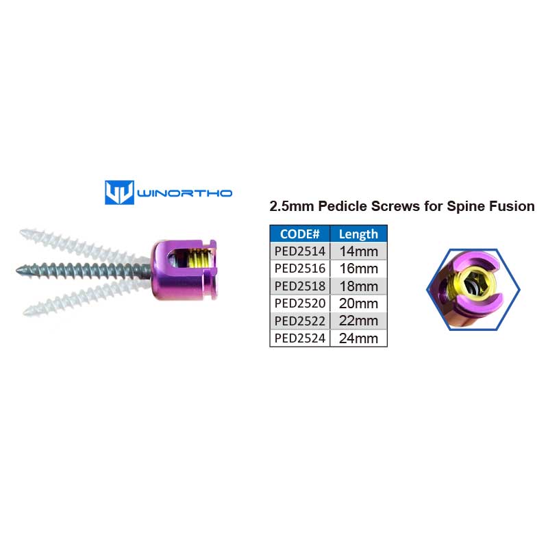 Spine fusion isntrumentation Veterinary Instrument pedicle screws small animal orthopedic surgical plates tplo vet  tool pet