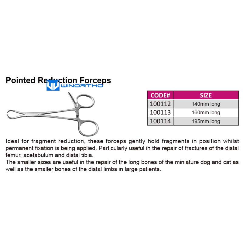 Pointed Reduction Forceps AO VET veterinary orthopedic instruments pet animals surgical tools