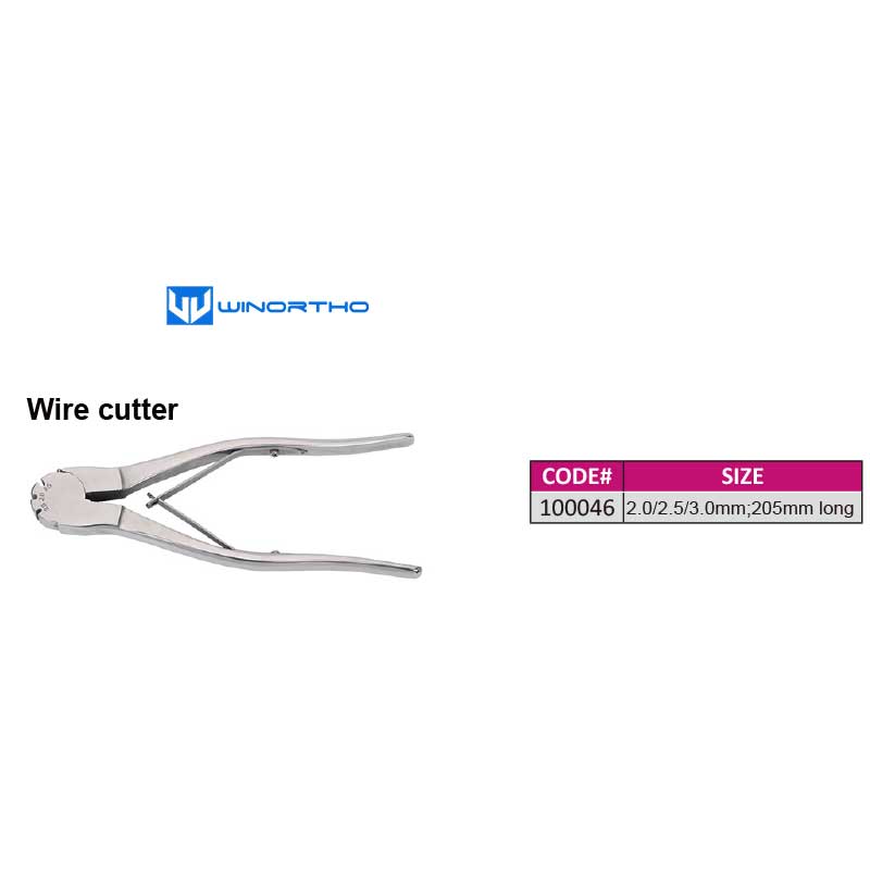 Wire cutter 2.0/2.5/3.0mm;205mm long pet animals orthopedic intstruments