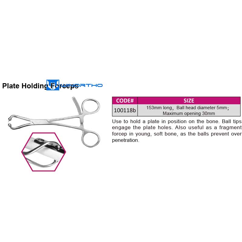Plate Holding Forceps vet alps veterinary orthopedic instruments animals surgical tools bone screws pins