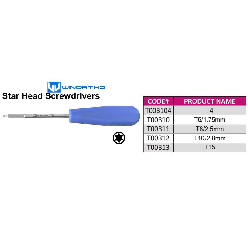 Star Head Screwdrivers vet veterinary orthopedic instruments pet animal tools