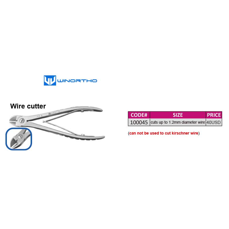 Wire cutter 1.2mm veterinary orthopedic instruments animals pet cat feline surgical toolswinortho