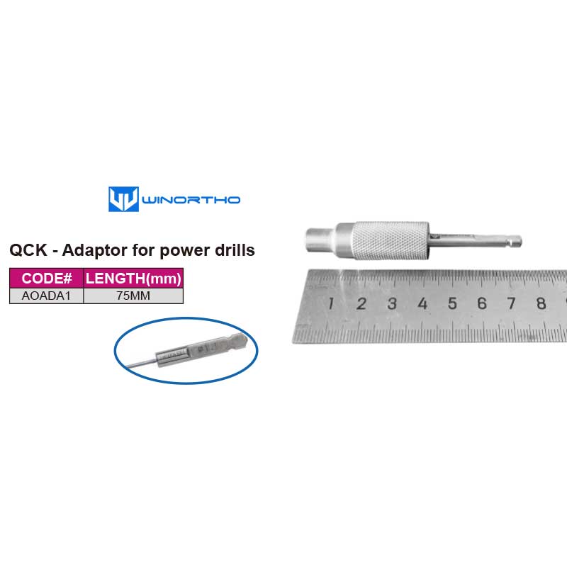 QCK - Adaptor for power drills ao fit quick release power tools pet veterinary orthopedic instruments electricl drill saw system