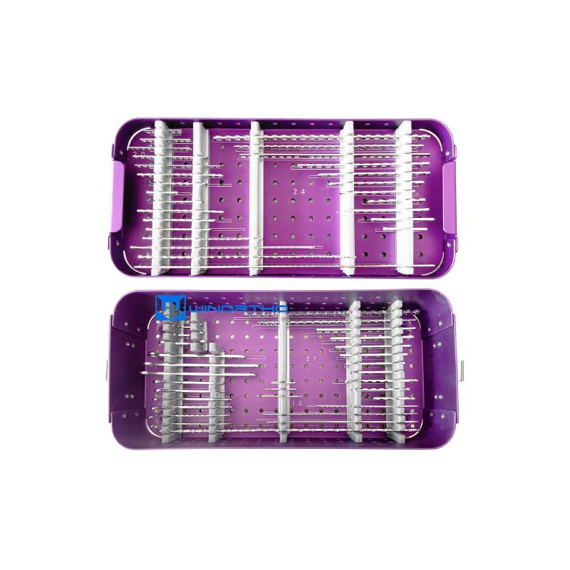 ao reconstruction compression bone plate set 1.5/2.0/2.4/2.7/3.5mm box case sterilization rack animals pet veterinary orthopedic instruments