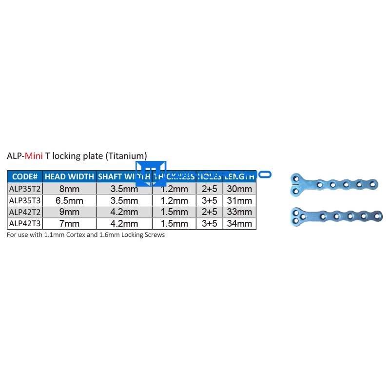 ALPS Locking Plate system T VET veterinary orthopedic instruments pet animals bone plate kyon prcl winortho tools