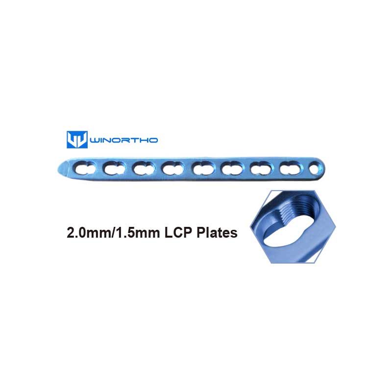 2.0mm Titanium LCP Locking Compression Plates animals small pet dog vet veterinary orthopedic bone plates screws