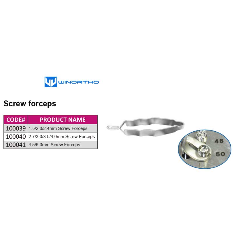 screw forceps 1.5/2.0/2.4mm vet veterinary orthopedic instruments pet animals surgical tools winortho