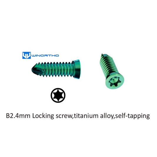 B2.4MM Locking screws self-tapping ao bone plates compression alps advanced locking plate tplo