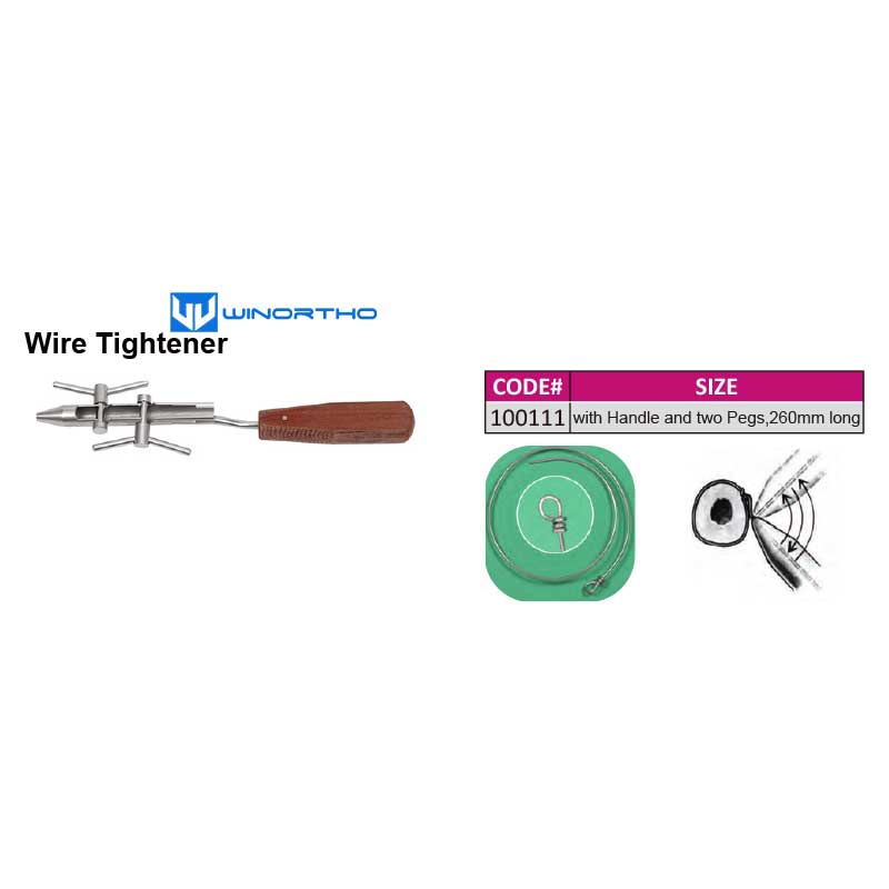 Wire Tightener with Handle and two Pegs,260mm long vet veterinary orthopedic instruments pet surgical tools bone plate screws
