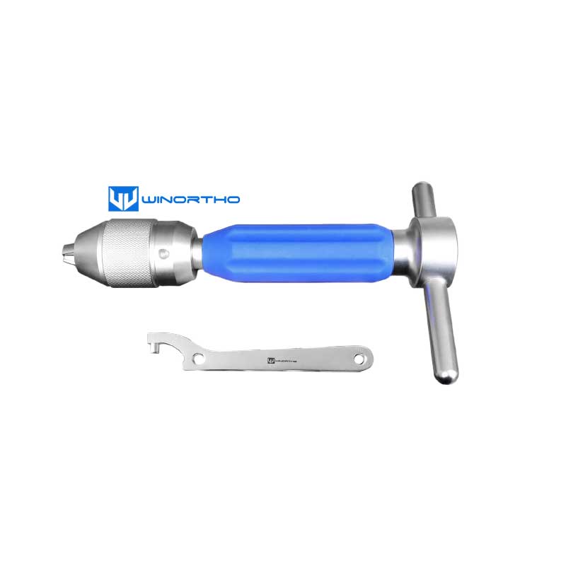 Hand chuck with straight  T handle VET veterinary orthopedic instruments pet surgical tools