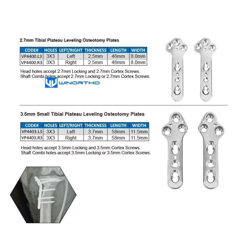 TPLO Locking plate Tibial Plateau Leveling Osteotomy Plates AO vet veterinary orthopedic intruments pet tools  tta