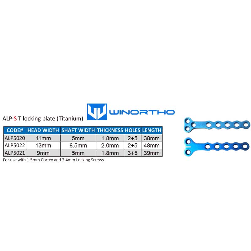 ALPS Locking Plate system T VET veterinary orthopedic instruments pet animals bone plate kyon prcl winortho tools