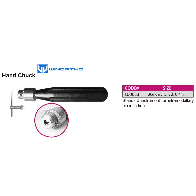 Hand chuck with straight  T handle VET veterinary orthopedic instruments pet surgical tools