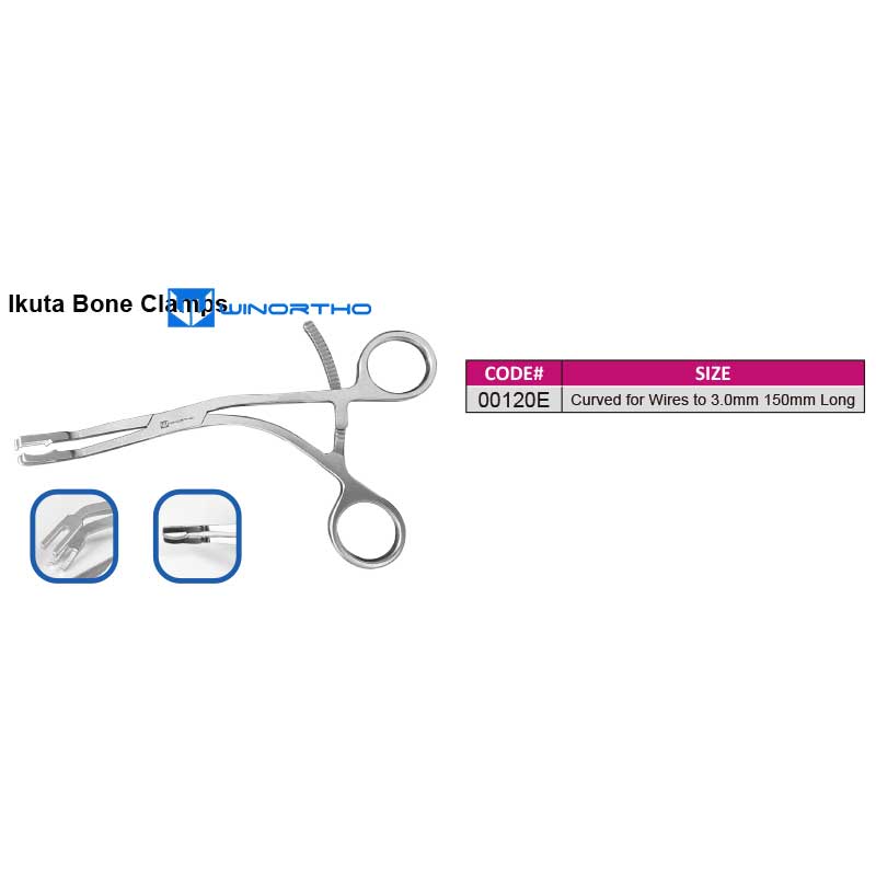 Ikuta Bone Clamps vet veterinary orthopedic instruments pet animals surgical tools bone screws pins locking plate ao