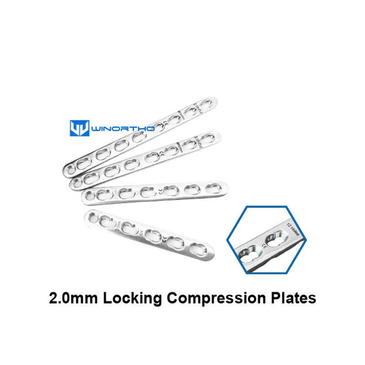 2.0mm LCP 316LVM stainless steel compression locking bone plates screws ao vet pet animall tools veterinary orthopedic winortho