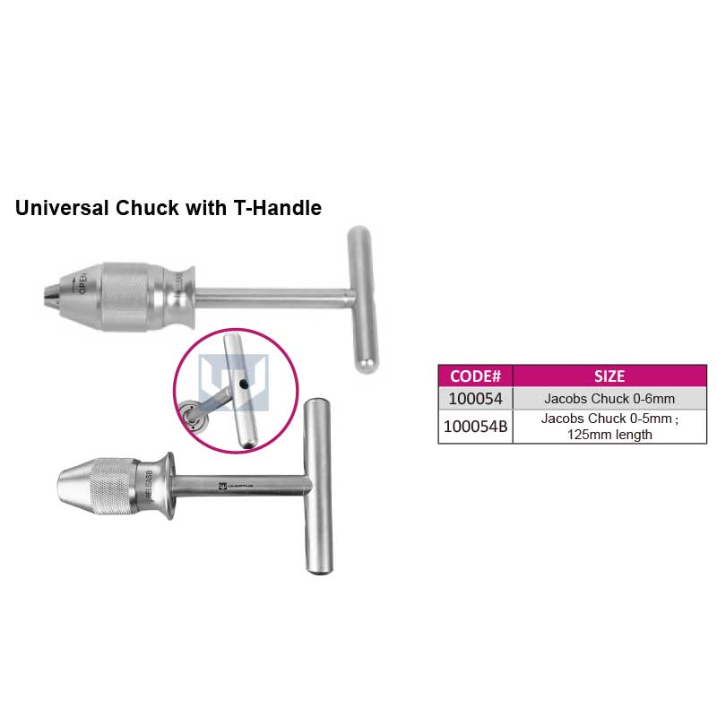Hand chuck with straight  T handle VET veterinary orthopedic instruments pet surgical tools