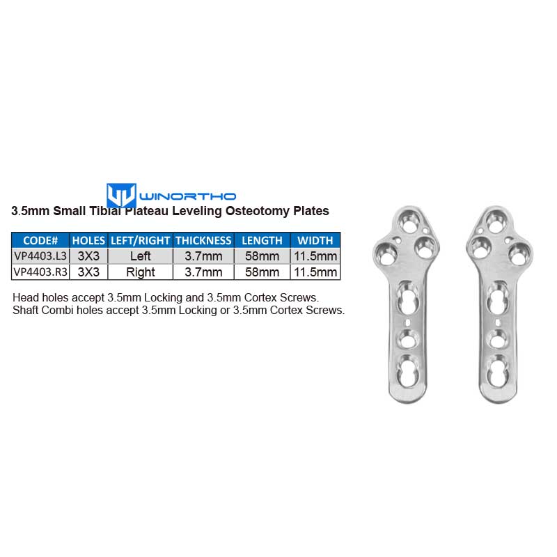 TPLO Locking plate Tibial Plateau Leveling Osteotomy Plates AO vet veterinary orthopedic intruments pet tools  tta