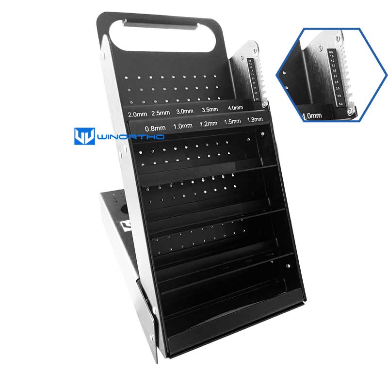 Kirschner Wires sterilization box aluminum alloy 312x146x52mm screw case racks veterinary orthopedic vet tools instruments