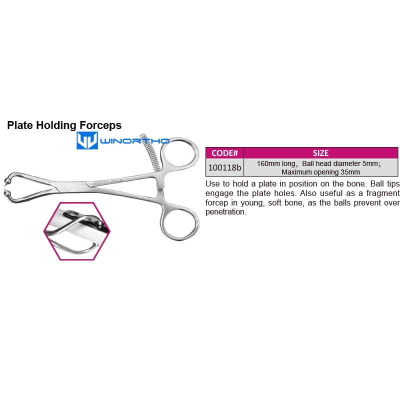 Plate Holding Forceps pet tools dog feline orthopedic instruments