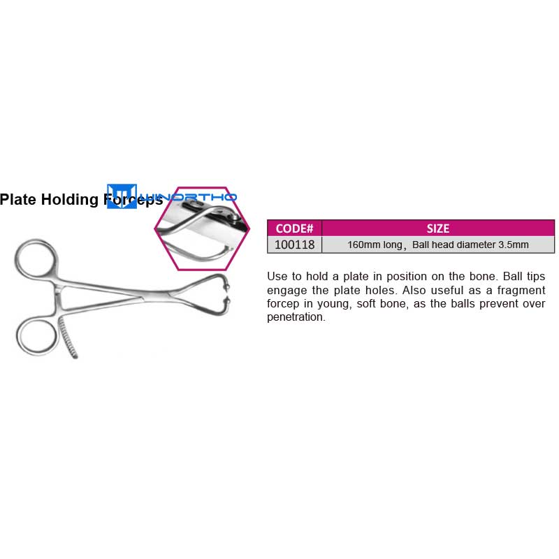 Plate Holding Forceps pet tools dog feline orthopedic instruments