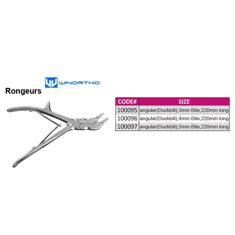 Compound Action Rongeurs  angular(Duckbill) vet veterinary orthopedic instruments pet animals surgical tools ao winortho alps tplo