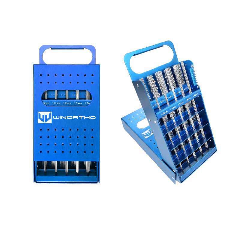 Kirschner Wires sterilization box aluminum alloy 312x146x52mm screw case racks veterinary orthopedic vet tools instruments