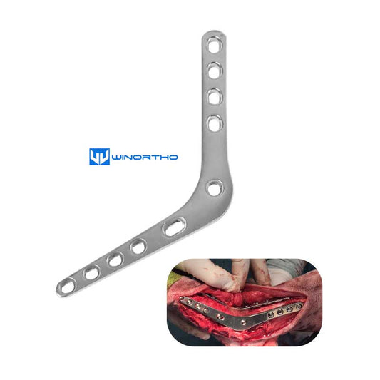 Medial Pantarsal Arthodesis Plates with T4 Slots ao vet veterinary orthopedic instruments bone plates winortho pet animal supplies